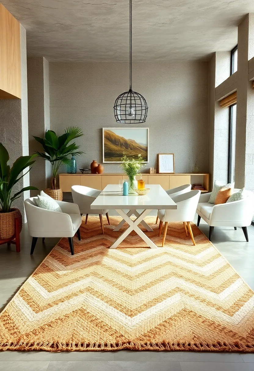Natural Fiber ⁤Chevron: Featuring ​a stylish‍ chevron design, ⁣this natural fiber ‌rug adds modern flair while maintaining​ an earthy vibe