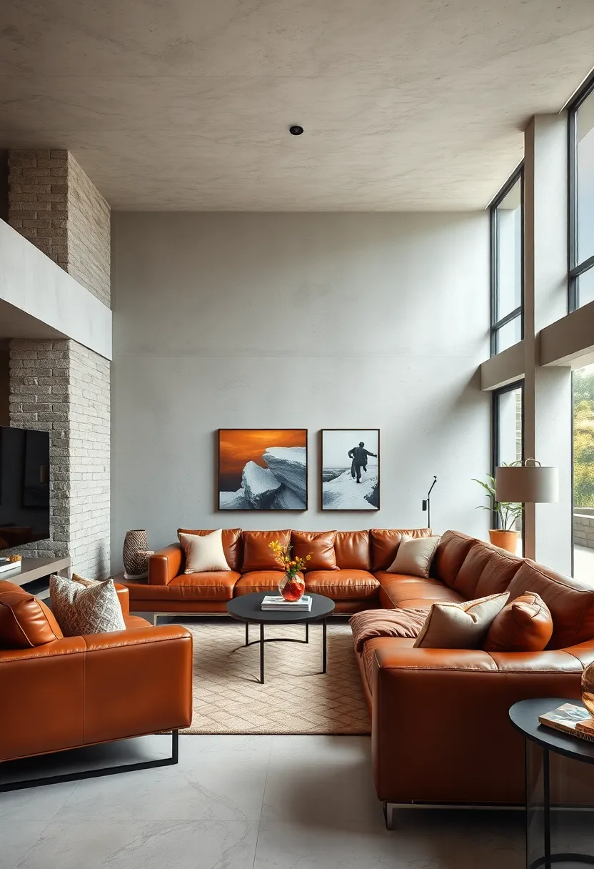Opt for a⁢ modular leather sofa system that adapts to your​ living room’s layout ⁤for functional luxury