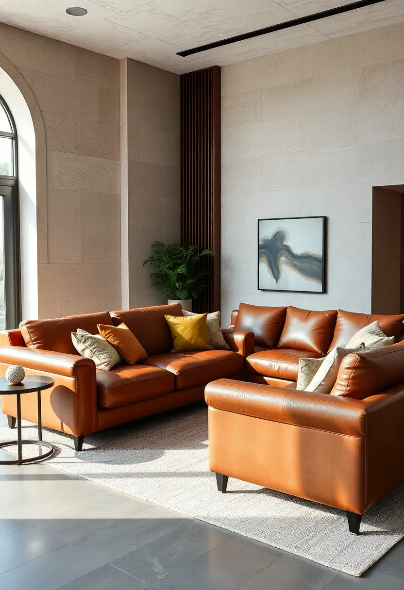 Mix ⁢and match different⁢ leather finishes, like smooth⁢ and pebbled textures, to create visual interest