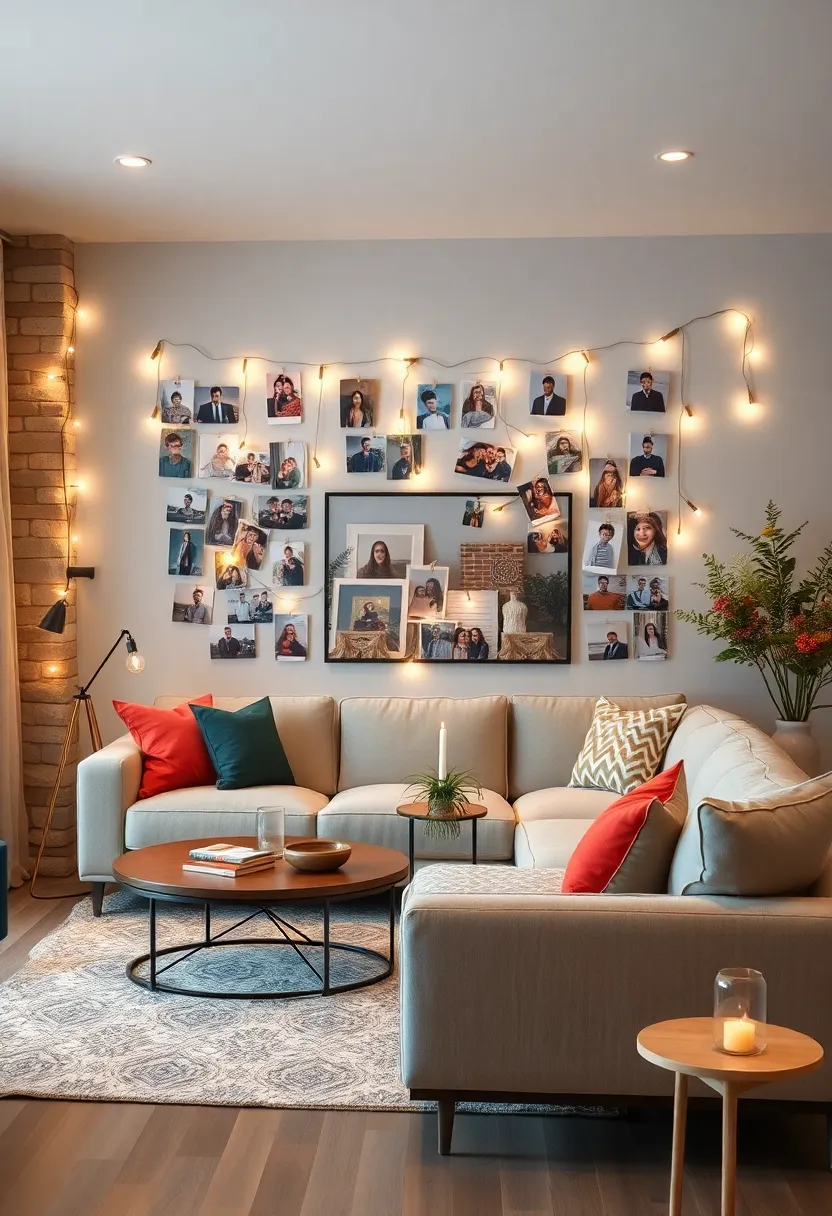 Photo‌ String Lights: Attach photos to string⁤ lights for a whimsical, illuminated display that's perfect for cozy evenings