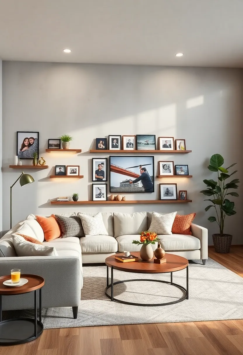 Photo Ledges: ‍Install photo ledges to ⁣easily swap‌ out pictures and keep your living ​room style fresh