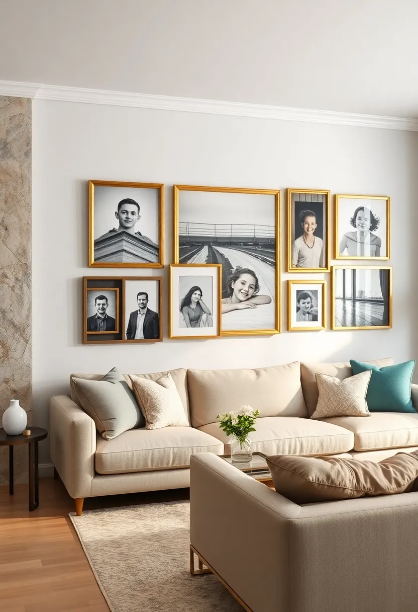 Metallic Frame Accents: ⁤Opt for metallic frames in gold,​ silver, or bronze for a sleek ‌and modern⁢ look‌ that shines