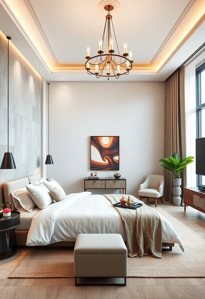 Add a⁣ Statement Chandelier to Elevate Ceiling ‍height