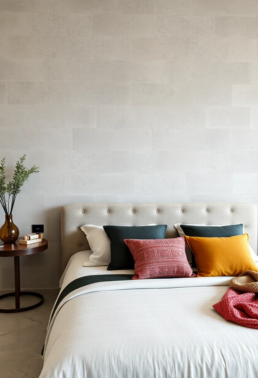 Display ⁤Elegant ⁤decorative Pillows with Mixed Fabrics