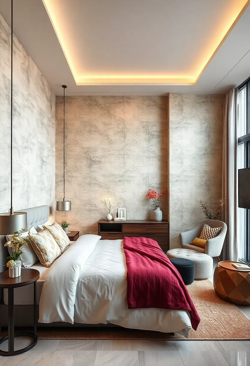 Use Subtle Wallpaper with Textured‍ or Metallic⁣ Motifs