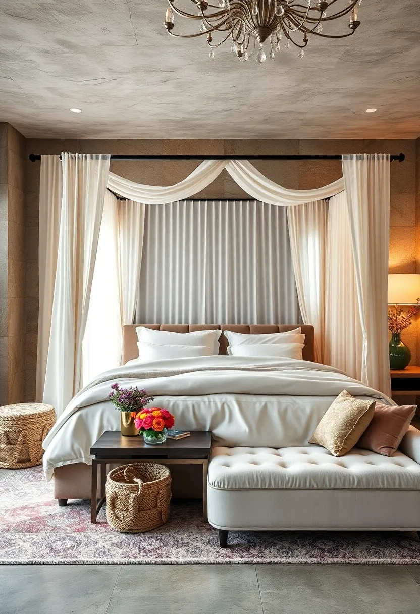 Incorporating ‍a Canopy ⁢Frame ‌Draped with Sheer ⁢Fabrics​ for Cozy Elegance