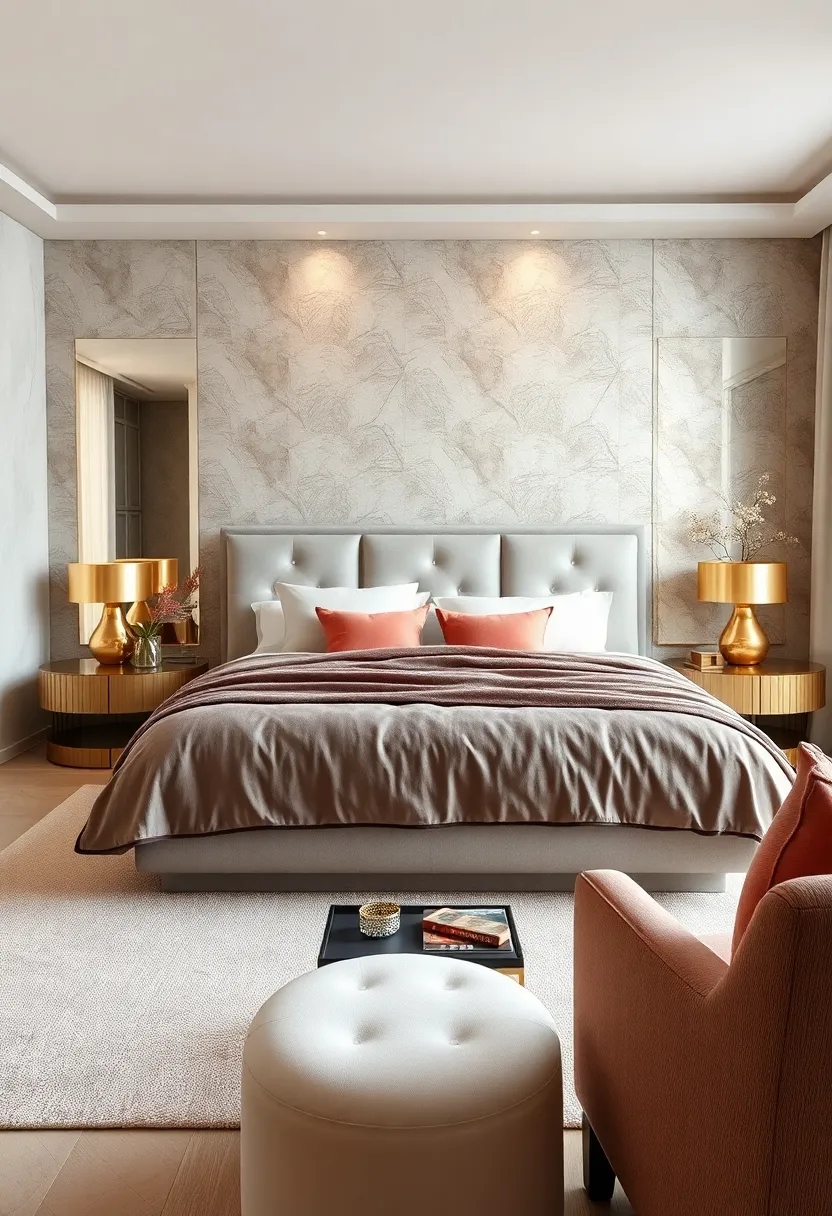 Incorporating Metallic ⁢Accents in Bedside Tables and⁤ Accessories for Subtle Glam