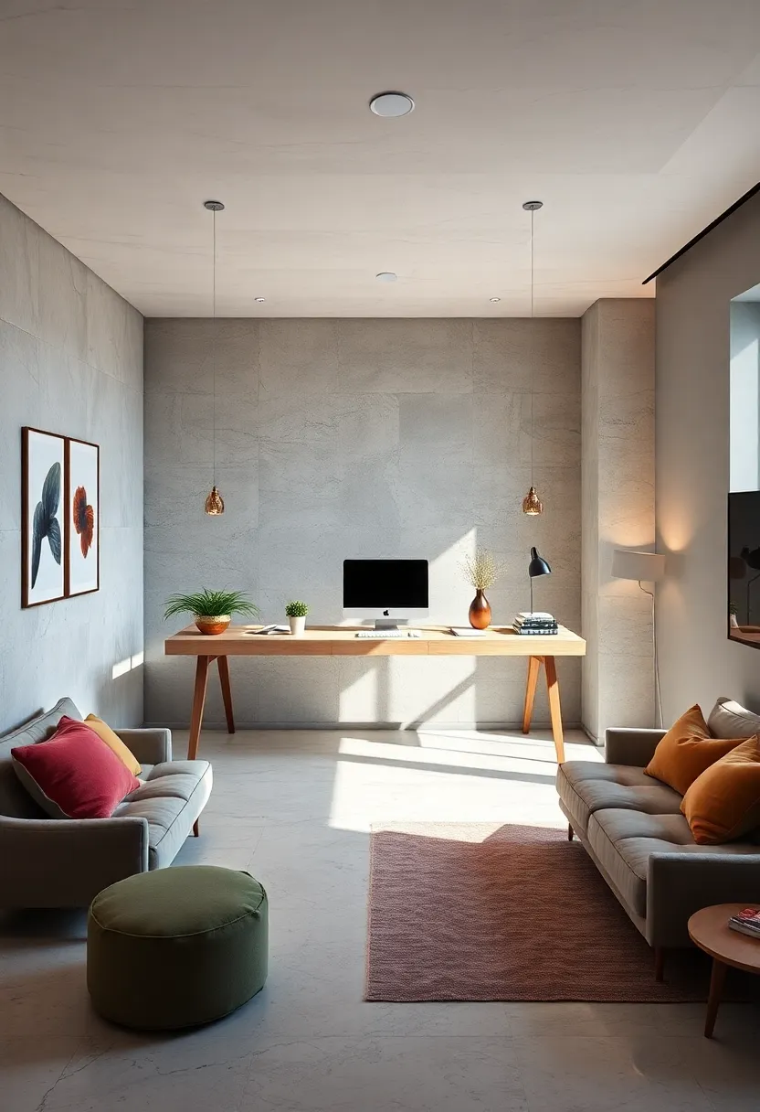 Floating Desk‌ Delight: Cantilevered floating ⁤desk setup with wireless accessories keeping everything airborne and freeing up‍ the floor for a ​spacious⁣ feel