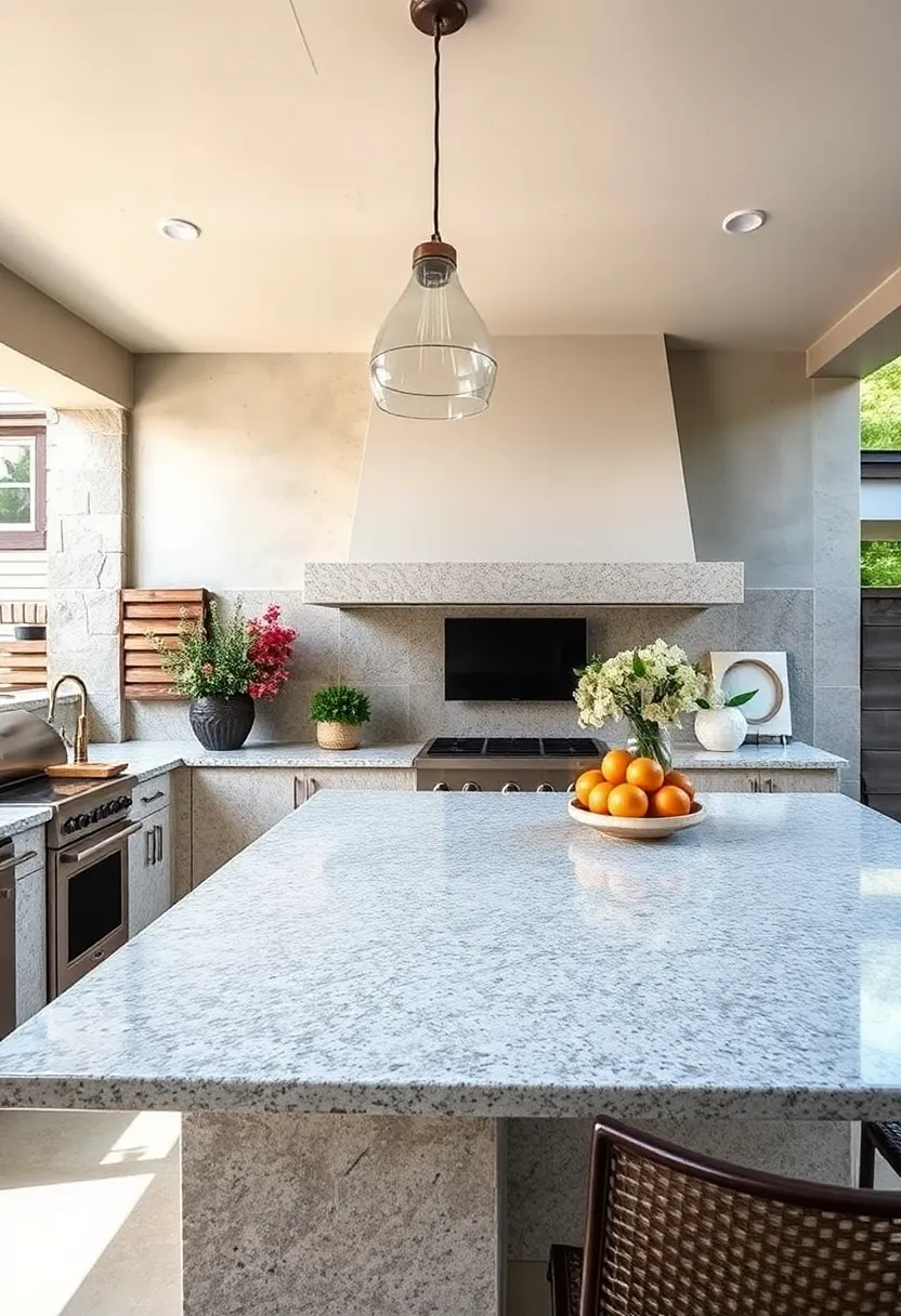 Light Grey Steel Gray‌ Granite​ for ‌a Versatile and Elegant Outdoor Kitchen