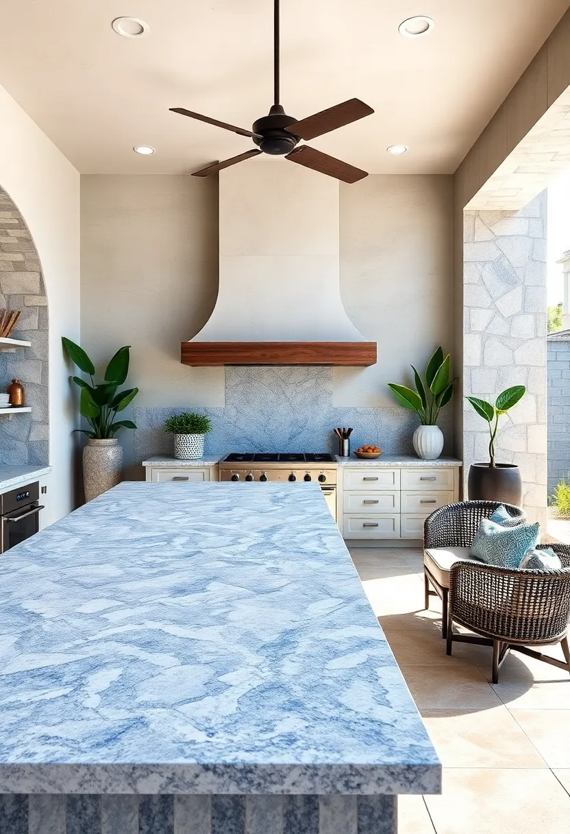Majestic Blue Bahia Granite Bringing Dramatic Blues and Whites​ into‍ Your Space