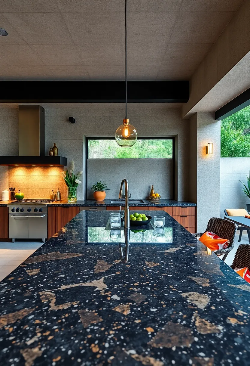 Multicolored Ubatuba Granite Offering a Dark Base with Subtle Sparkles