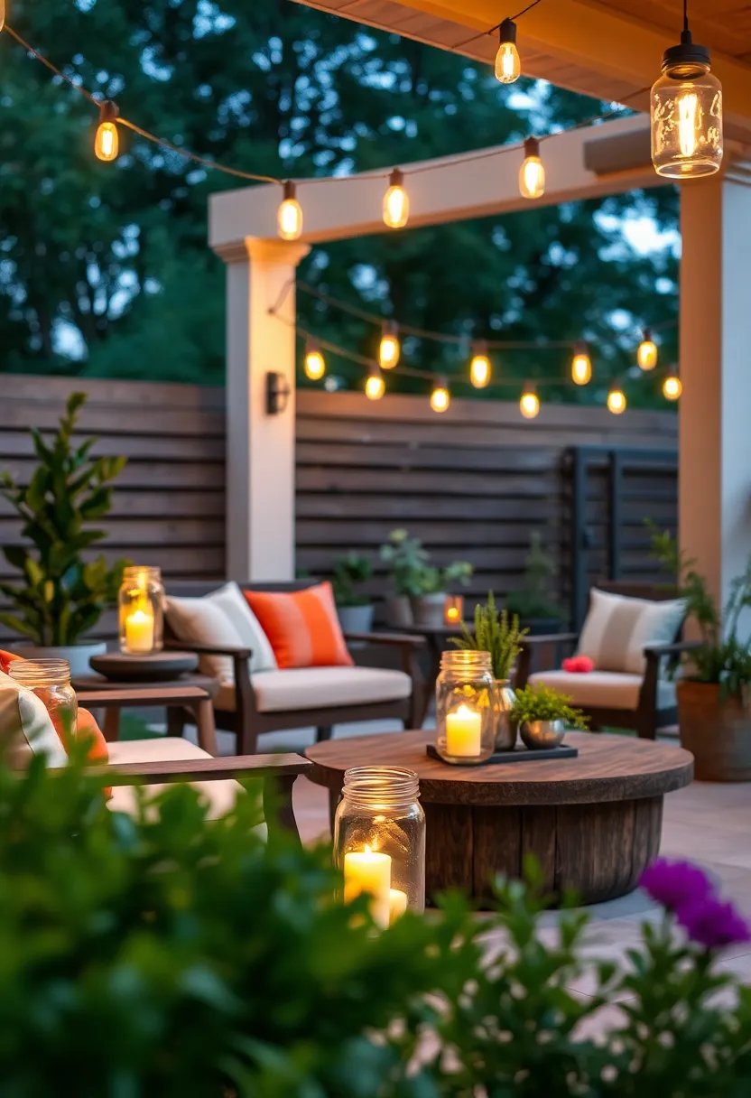 Herb-Filled Jar ⁣Lanterns: Incorporate fresh herbs inside your jars along‌ with candles to ⁣combine lovely ‍scents with gentle lighting