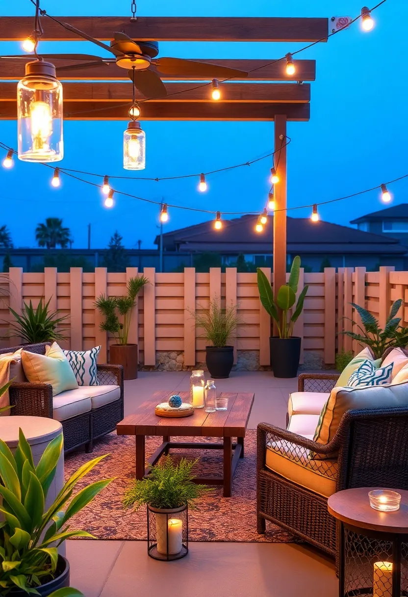 Mixed Metals and Mason ‌Jar ​lanterns: ‌Combine mason ⁢jars with ⁣copper or ⁢brass fittings ​for⁢ a ⁣chic industrial-look lighting option on your patio