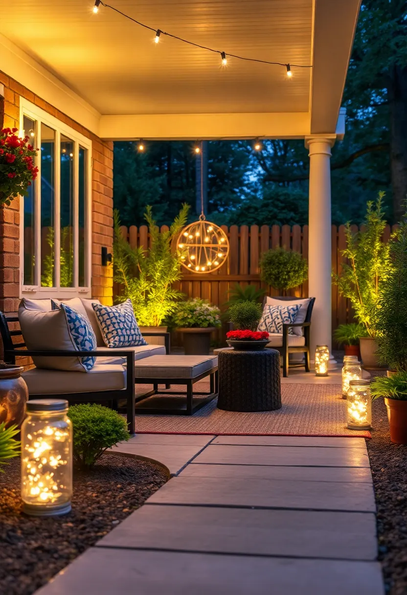 Twinkle ‌Light Mason Jar ‍Pathway‍ Markers:‍ Line your⁤ walkway with​ mason ⁣jars containing ​twinkle ‍lights to guide guests quietly through your yard