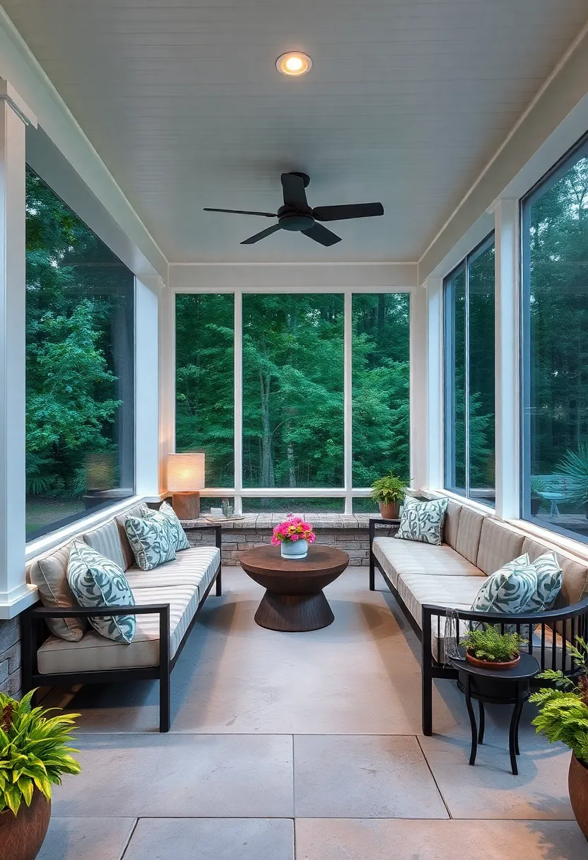 Nature-Inspired Curves – Curved built-in seating mimicking organic‌ shapes ⁢for a ⁣relaxed, flowing porch layout