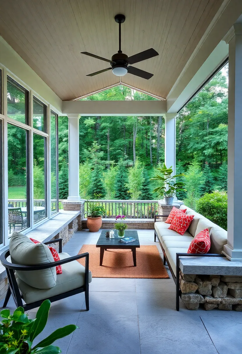 Garden View Seating ​– Strategic built-in benches facing lush garden beds to create a tranquil connection with nature