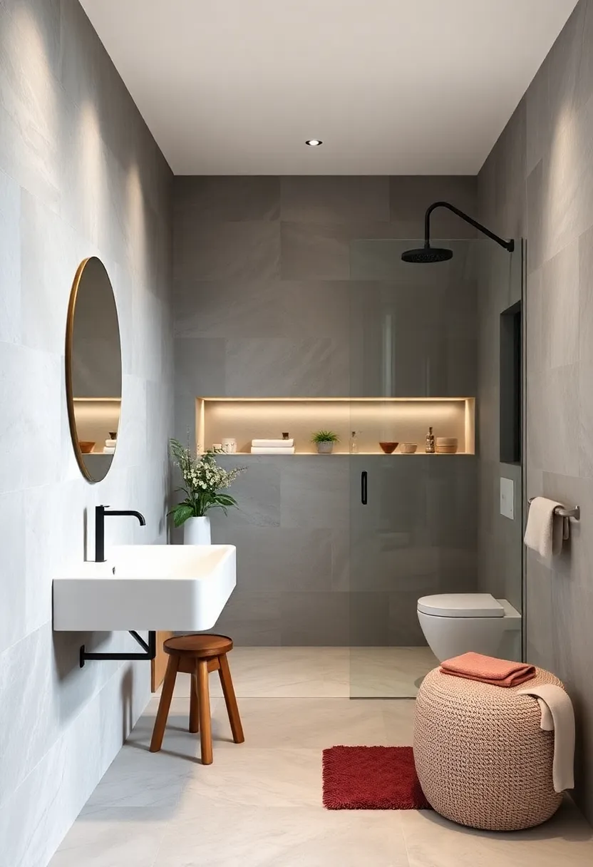 Integrate‍ built-in ⁣niches in ⁢the shower for sleek,space-saving storage