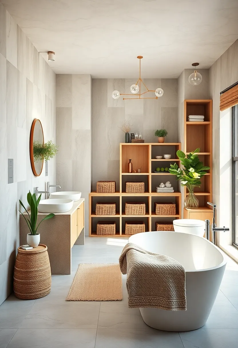 Use stackable ​baskets or bins in open shelving to tidy⁤ up smaller⁤ items