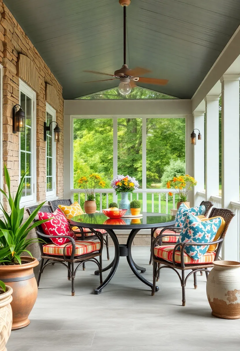 Include bold,​ patterned⁤ cushions on dining⁣ chairs ‍to enliven meal times