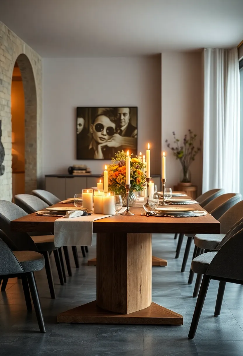 Candlelit Romance: Line the table​ with⁤ varying ⁤heights of ‌candles and⁣ soft runners to foster an intimate dining experience