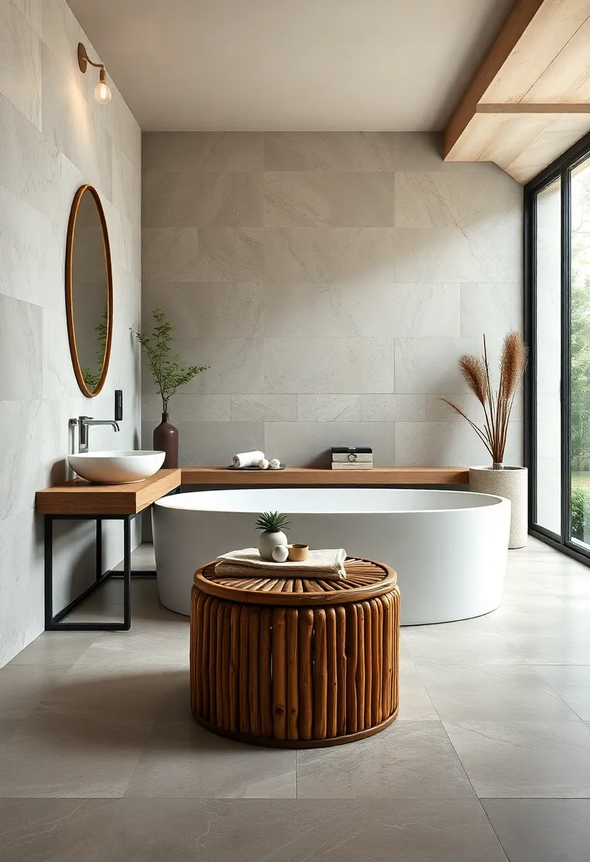 Bamboo Shower bench:⁢ Integrate a​ bamboo bench in your⁣ shower for seating and a spa-like ⁤experience