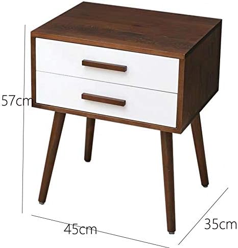 Our Take on the retro ​Modern Minimalist Nightstand's Double Drawers