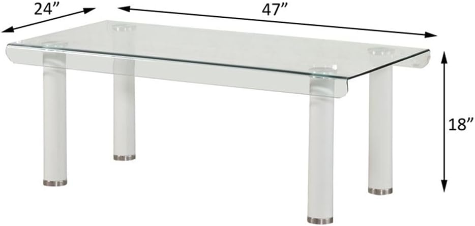 Our Take on the Acme Gordias Clear Glass Coffee Table: Sleek & Versatile
