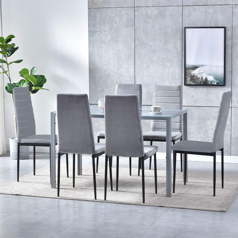 Our Honest Take on Nozama's Sleek Gray Glass Dining Table