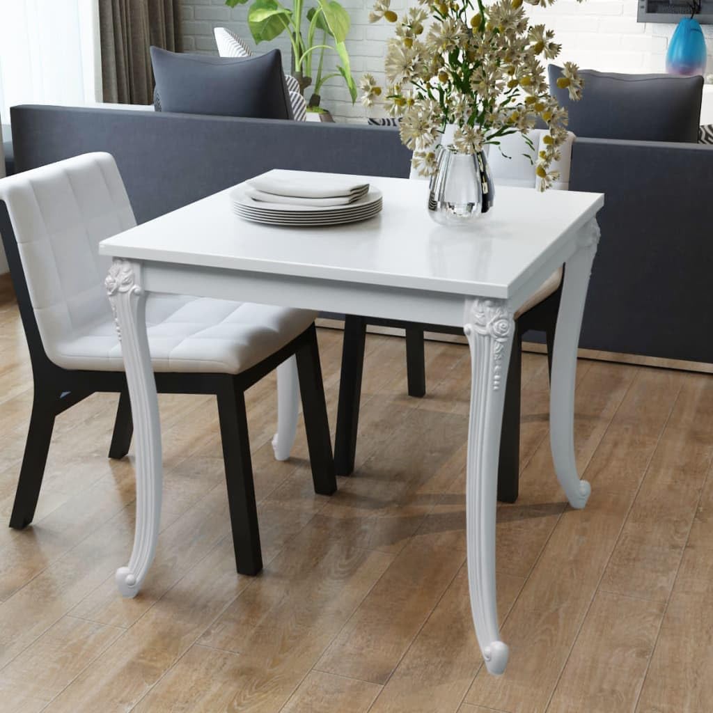 Our Take on the YAFF‍ High gloss ‍White‍ Dining Table:‌ Sleek & Sturdy