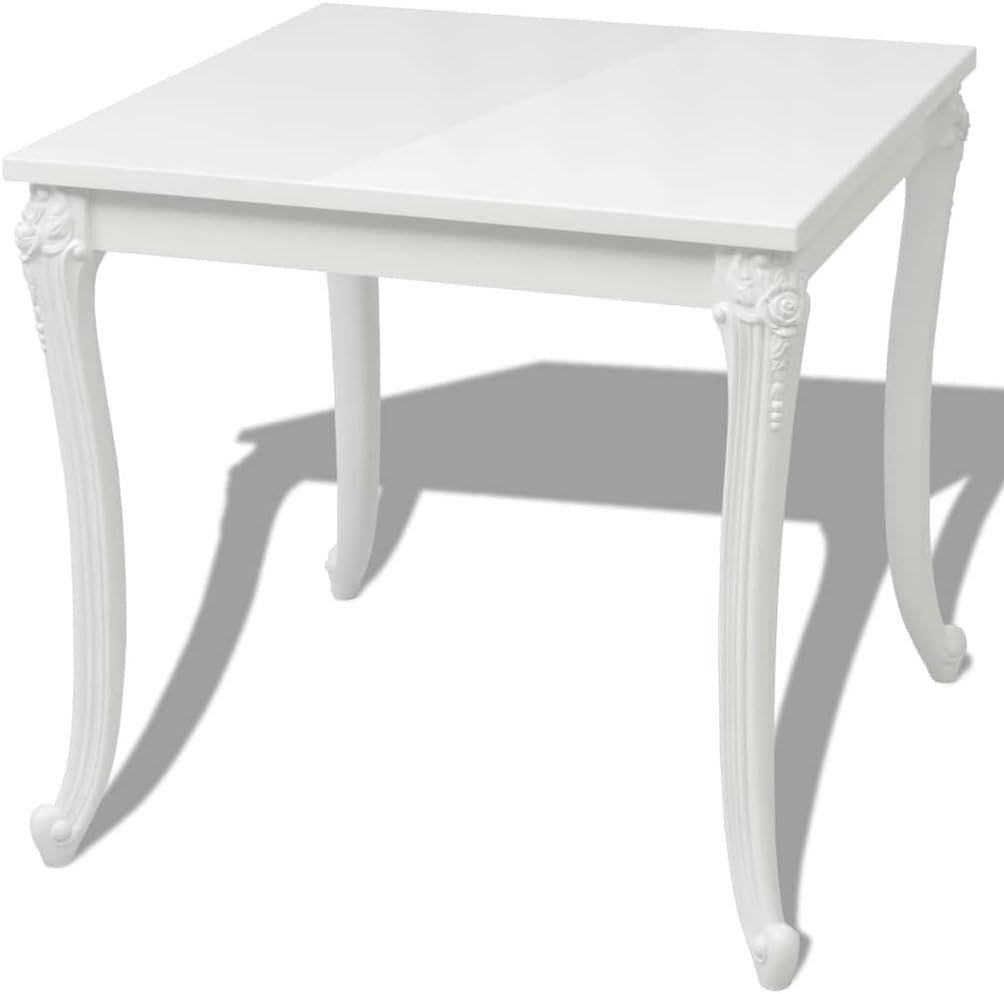Our Take on the YAFF High Gloss White Dining Table: Sleek & Sturdy