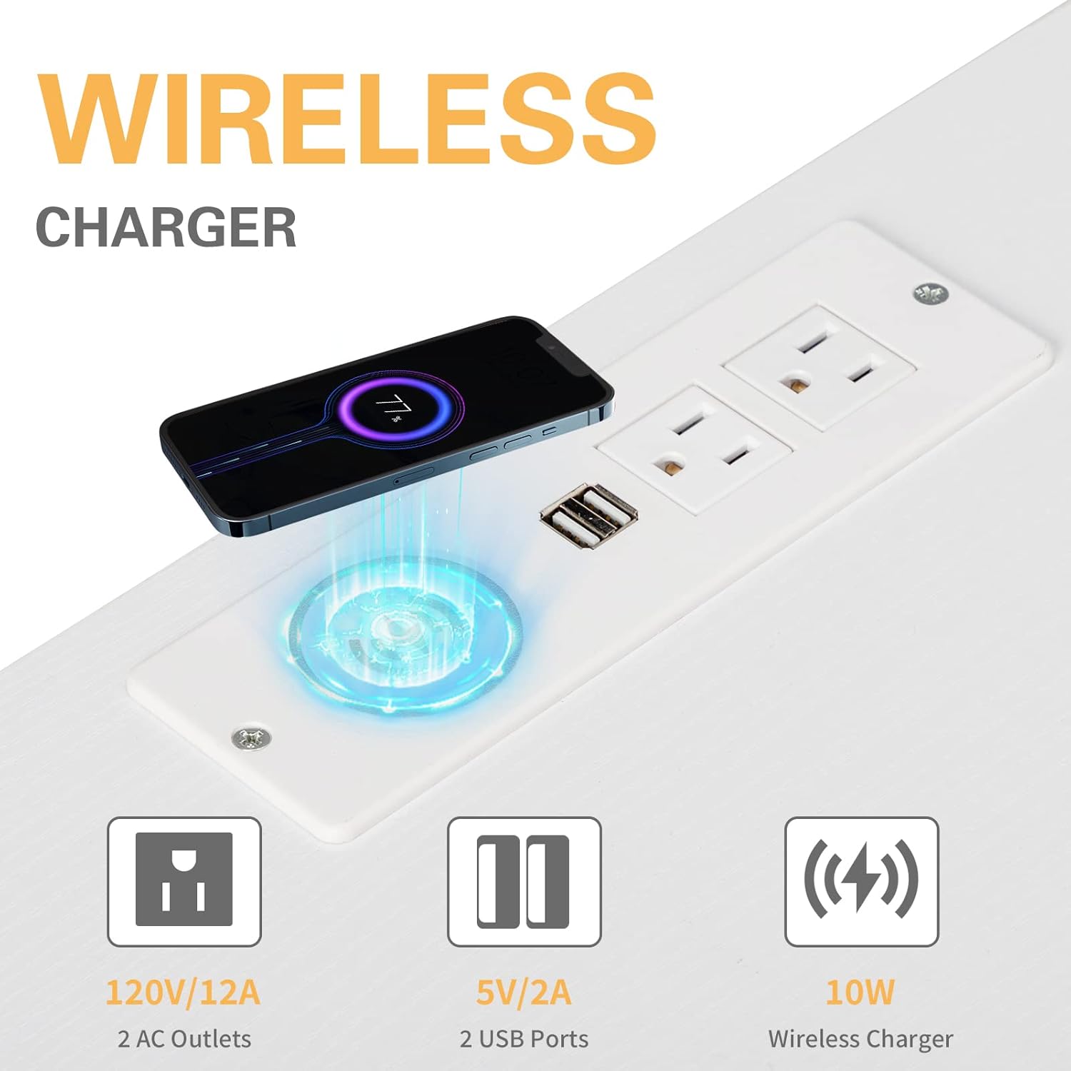 Our Review: Stylish white ⁣Nightstand‍ with LED & ‍USB Power Ports