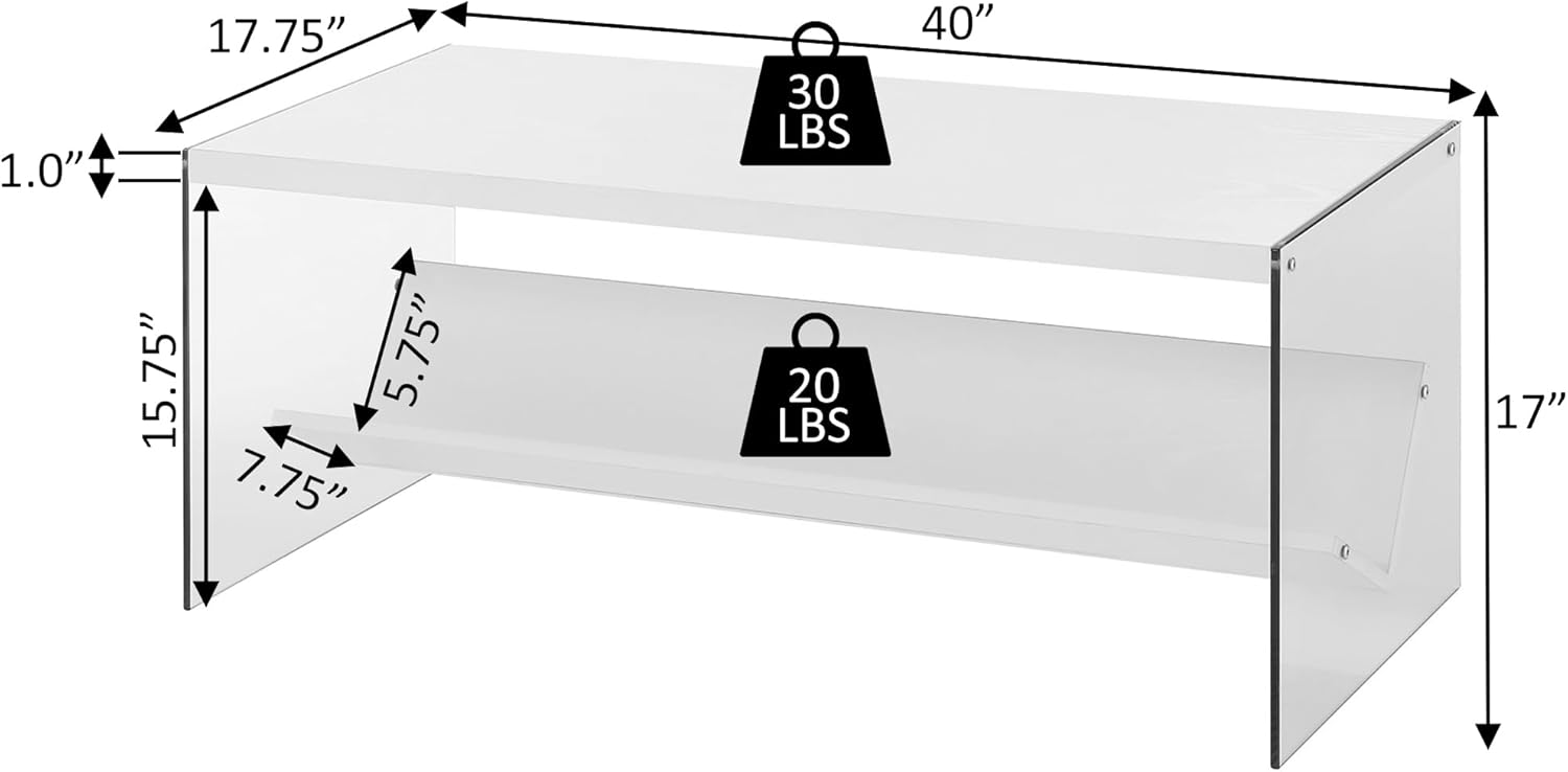 Why We Love​ the SoHo Glass Coffee Table's Stylish Storage