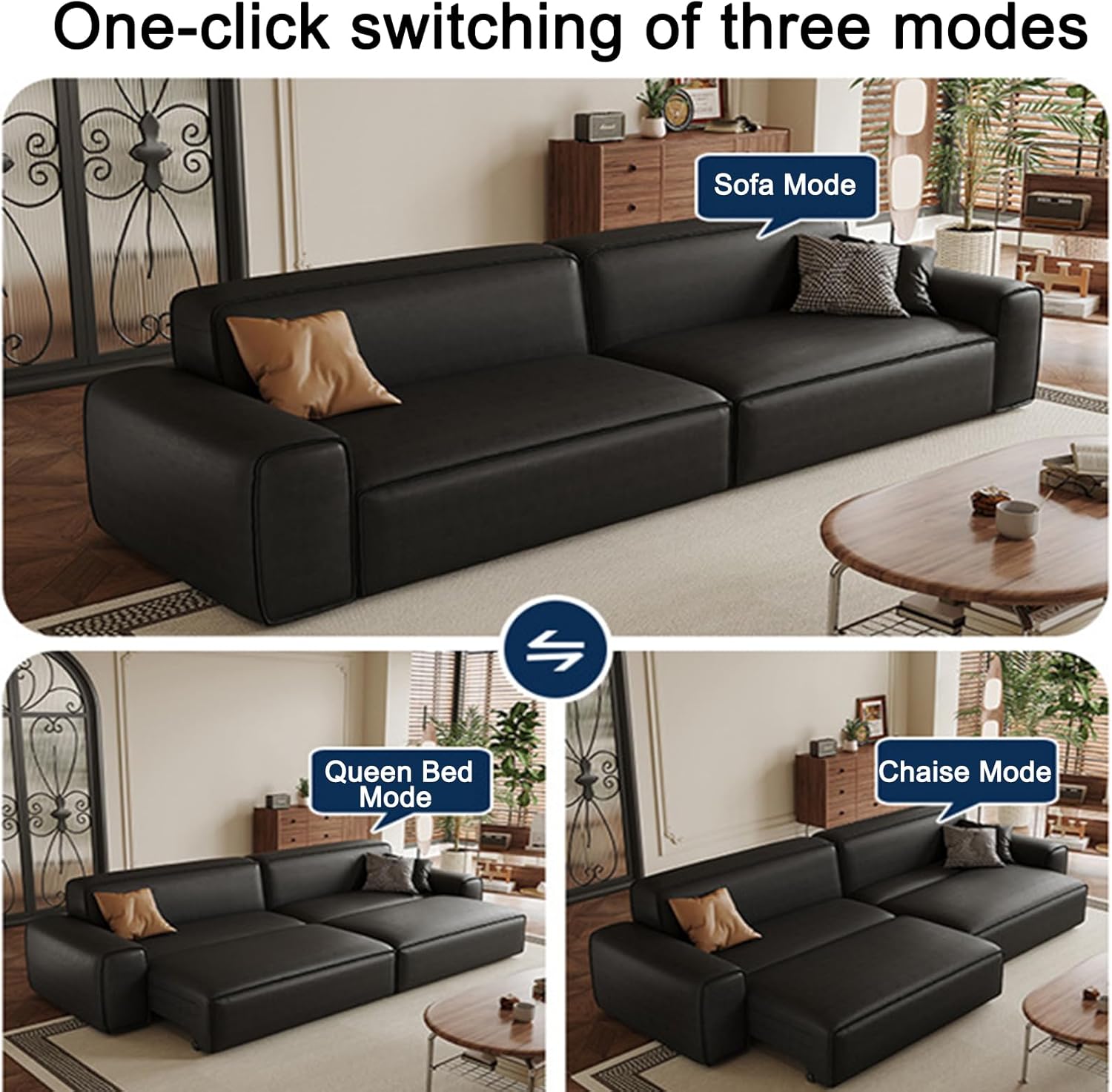 Our Take on the Oversized Modular ⁣Leather Sofa Bed: ⁤Stylish & Smart
