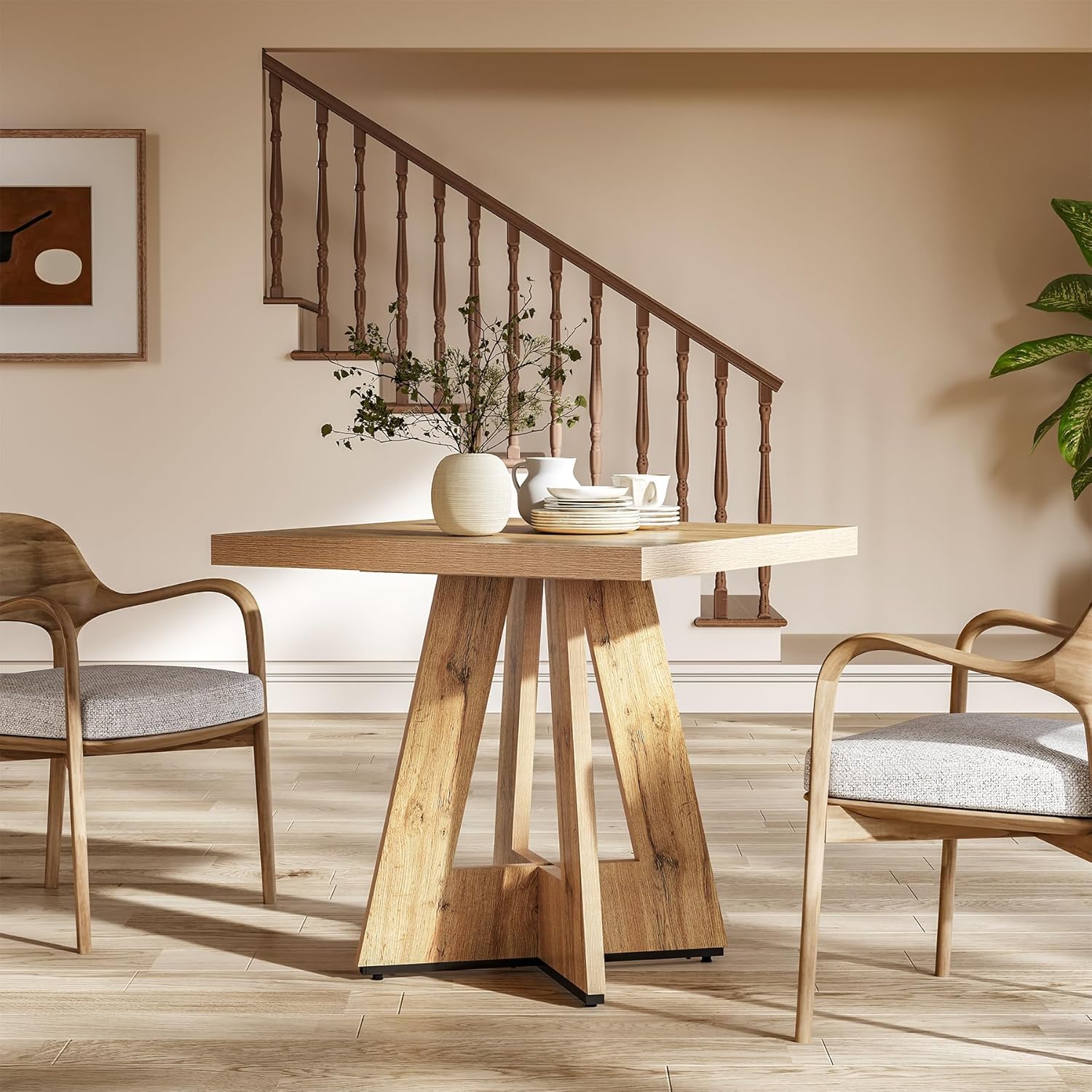 Our Honest Review of LITTLE TREE's Cozy‌ Farmhouse Square Table