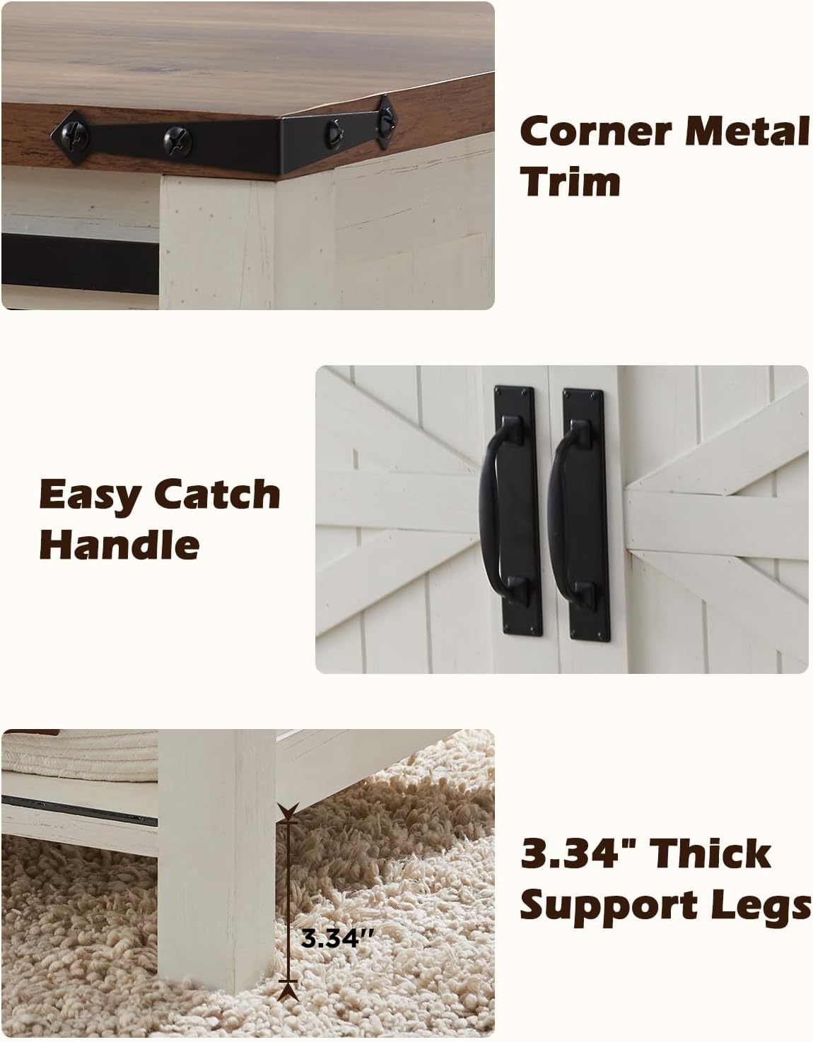 How we loved the OKD Farmhouse ‌Lift-Top ‍Coffee Table's Rustic charm