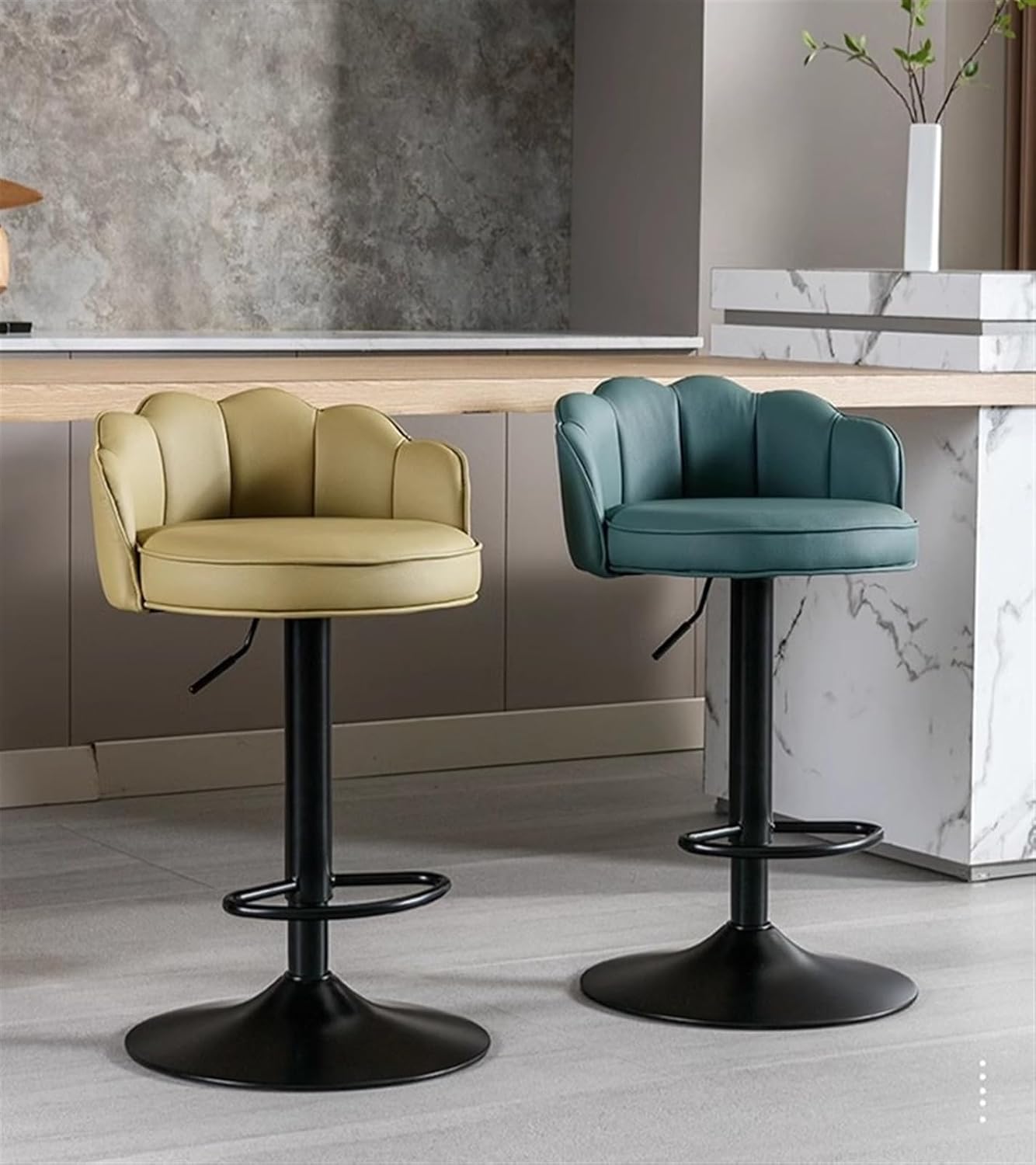 Our Review: Stylish & ‍Adjustable Blue Swivel ⁤Bar Stools Set