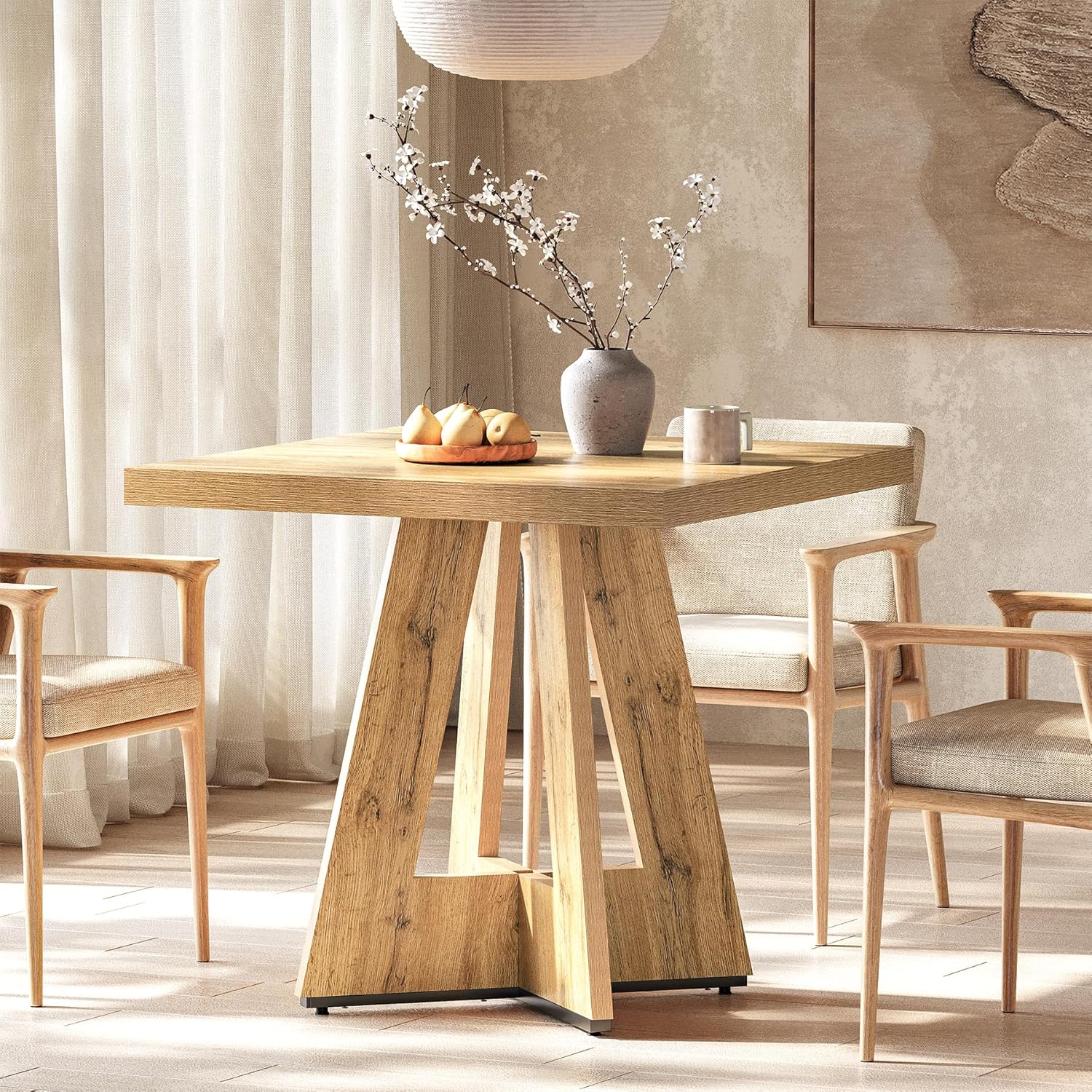 Our Honest Review⁢ of LITTLE TREE's ⁤cozy ⁣Farmhouse Square Table