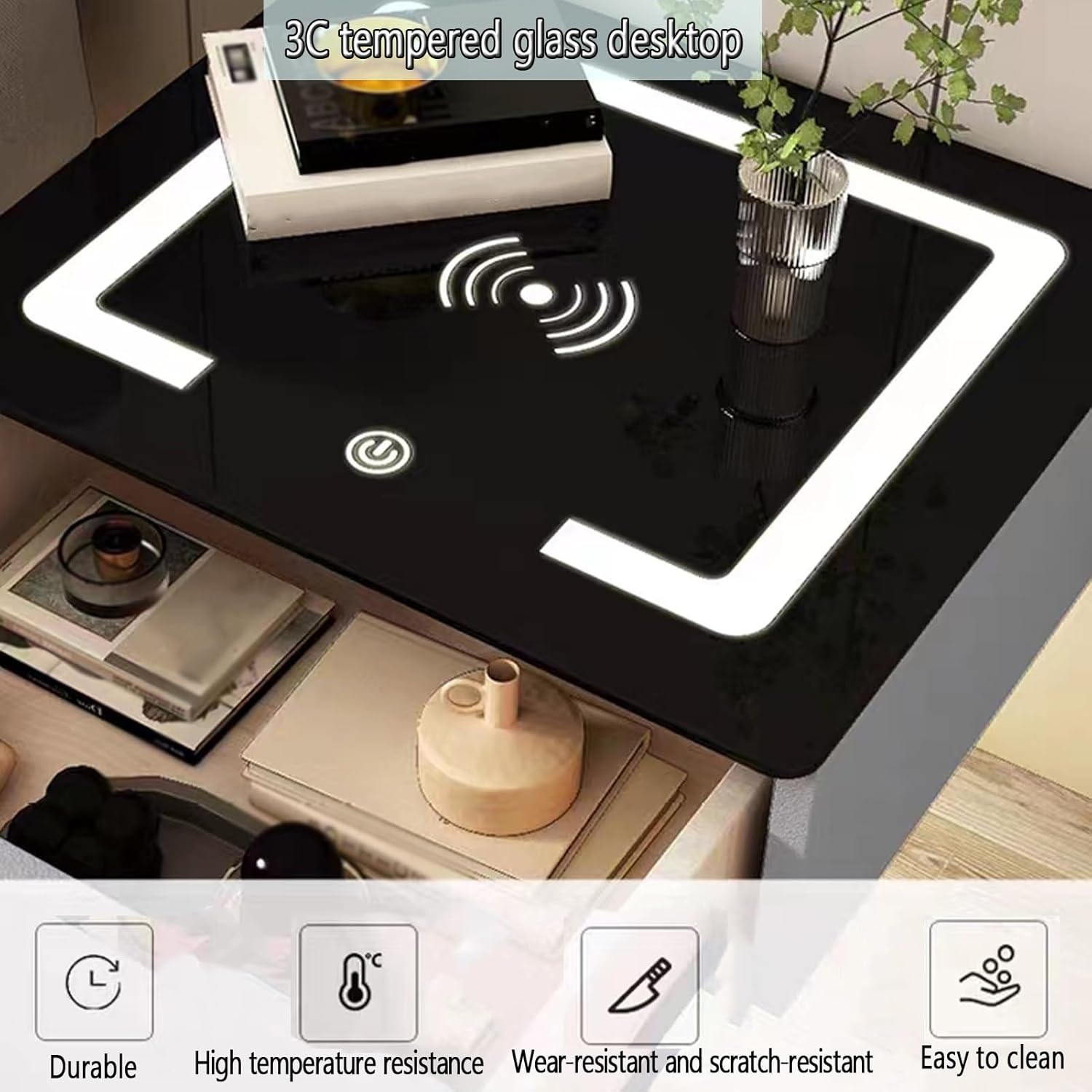 Why We Love the ERICAT Floating Nightstand with LED & charger