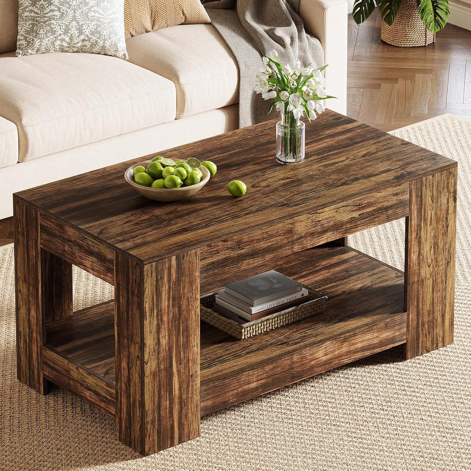 Top Modern ​& Rustic Coffee Tables with storage: Stylish Picks
