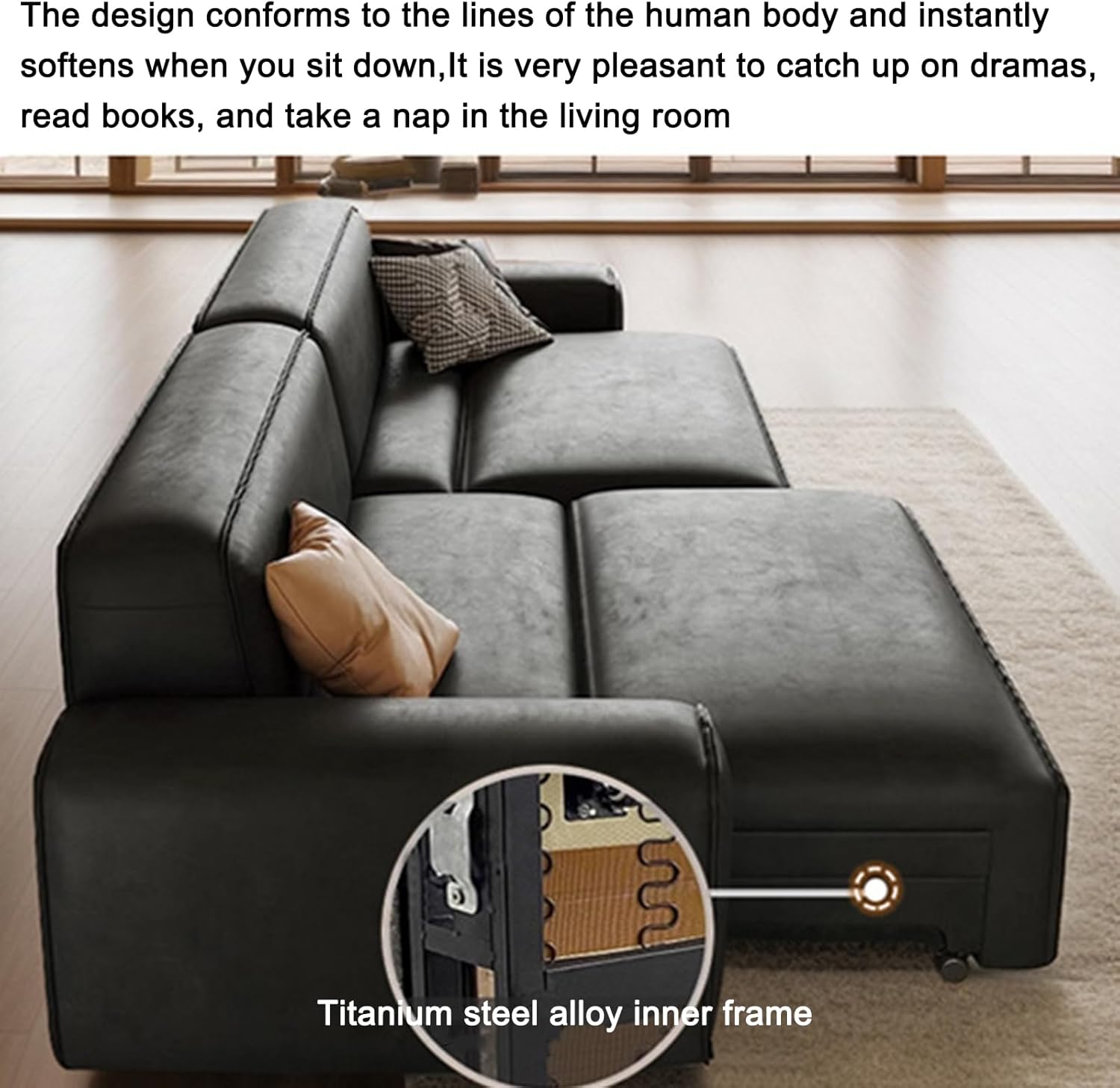 Our Take on the Oversized Modular Leather Sofa Bed: Stylish & Smart