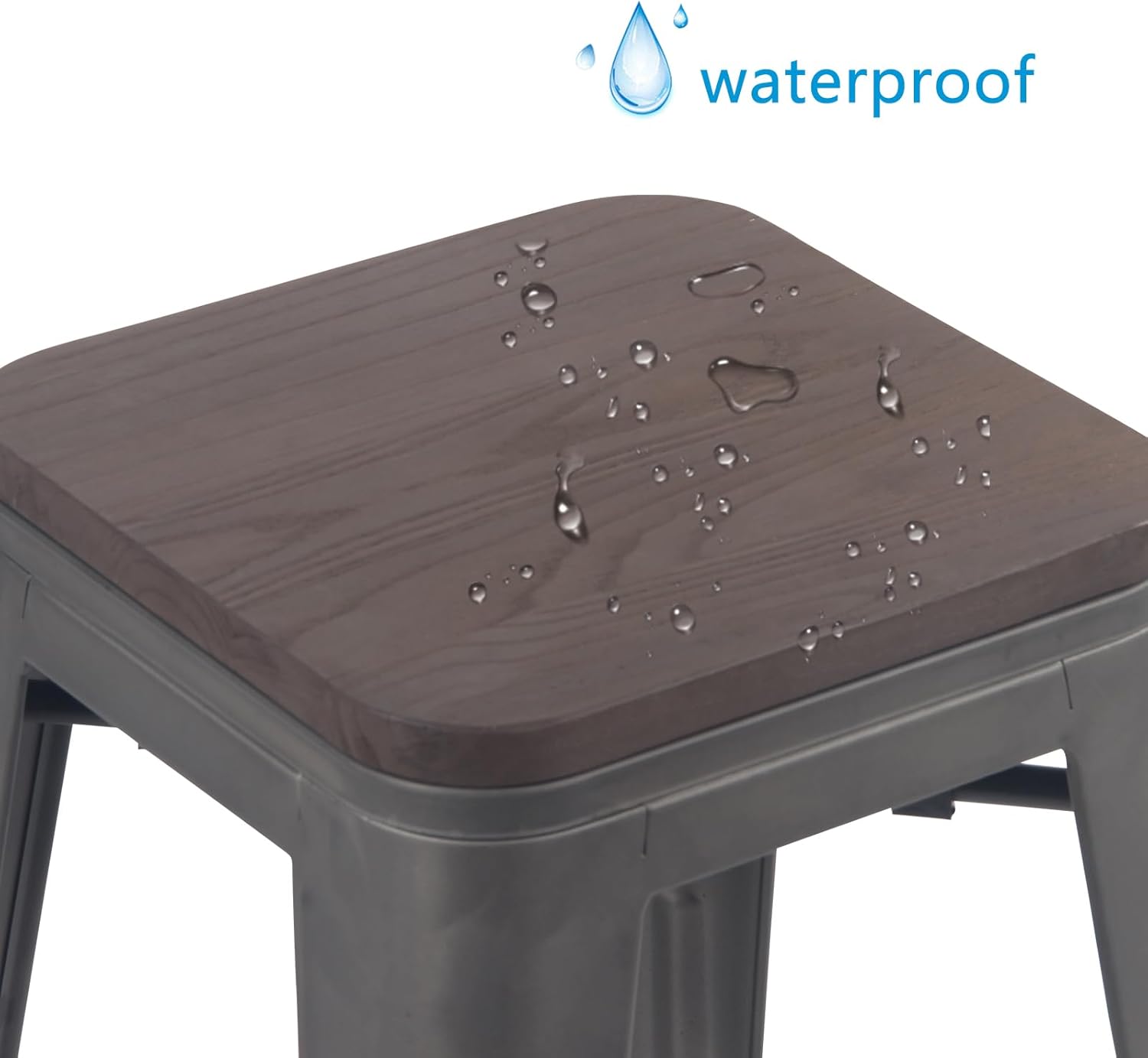 our Honest Take on YOUNIKE's Rusty Grey Stackable Metal Bar Stools