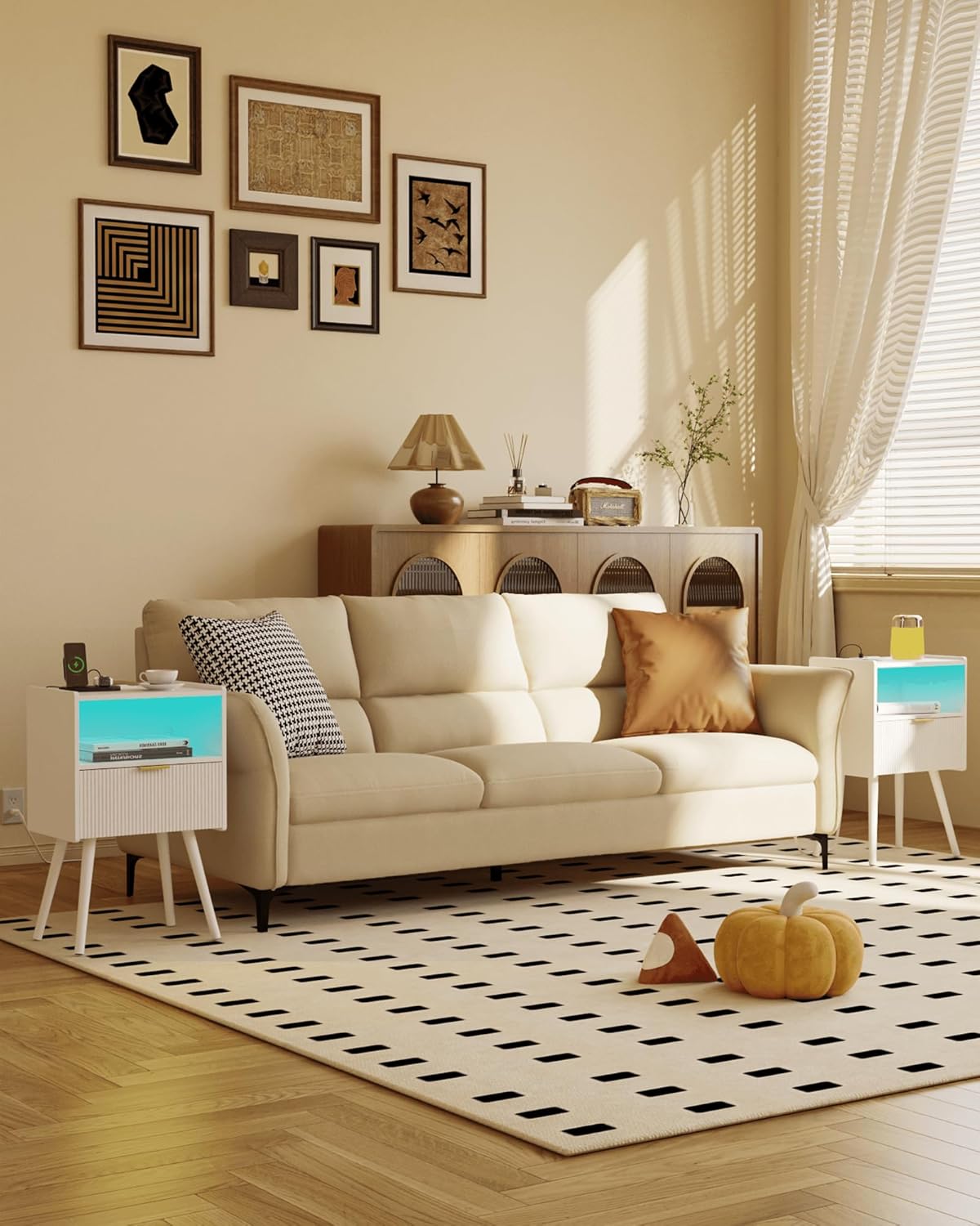 Our Honest Take on the White Nightstand with LEDs & Charging Hub