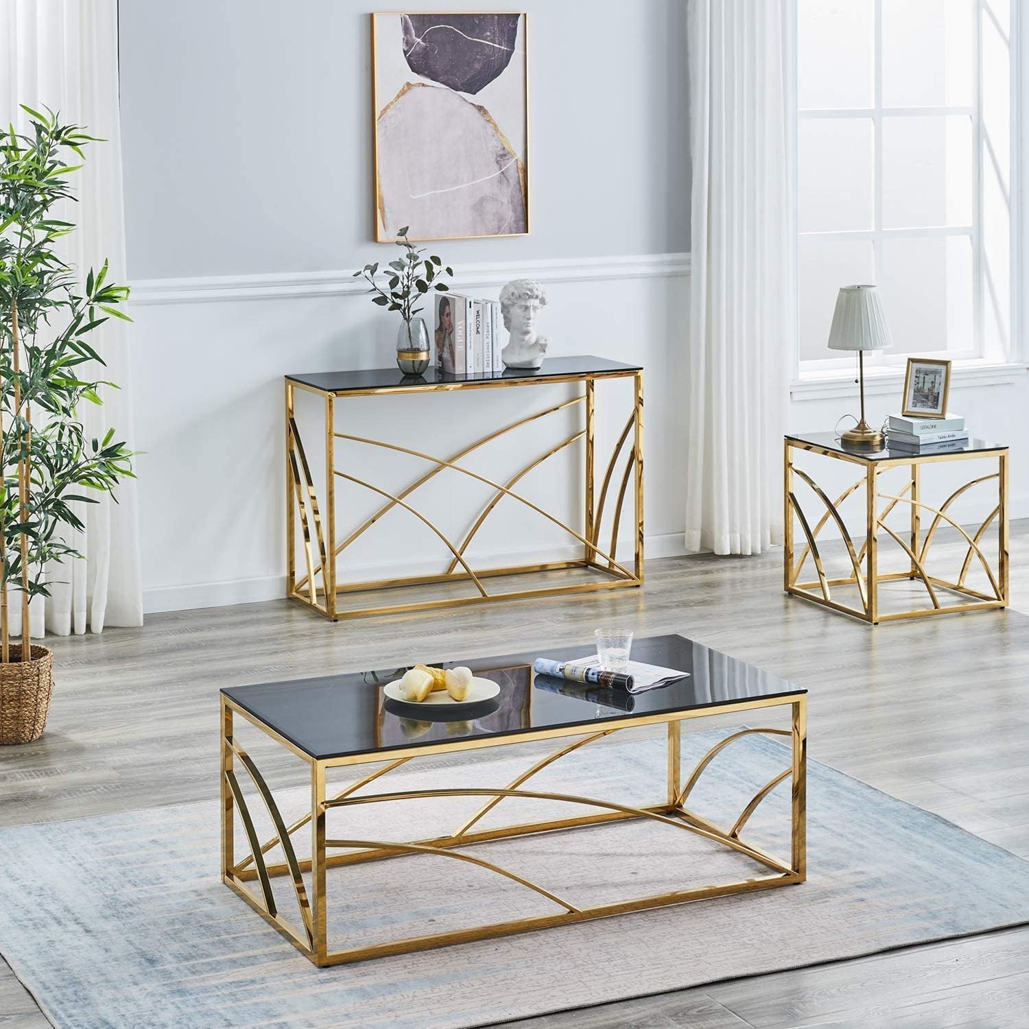 Our Take on the Sleek ​Gold‍ & Glass Coffee Table ⁣for Living Rooms
