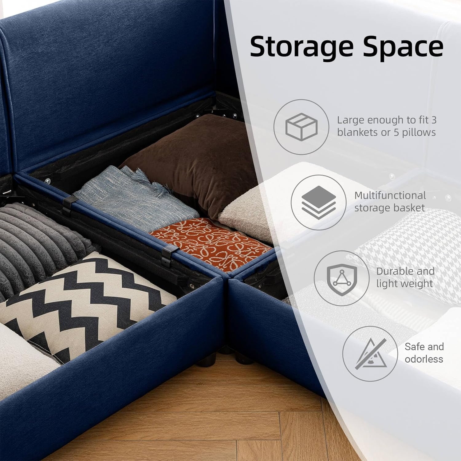 How We Loved the Convertible sofa bed with storage & Style