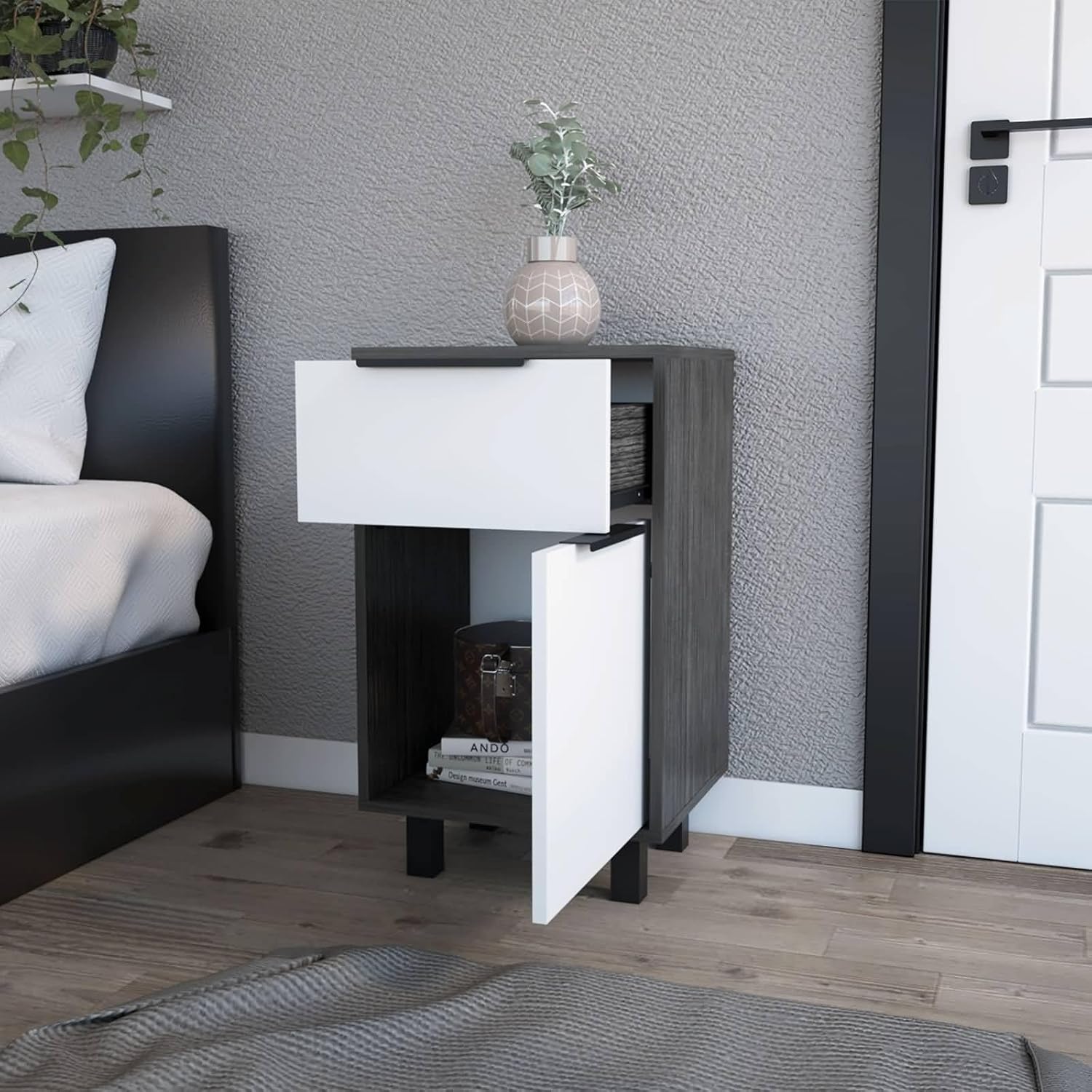 How We Found the Epinki oak & White Nightstand ⁤Fits Our Bedroom Style