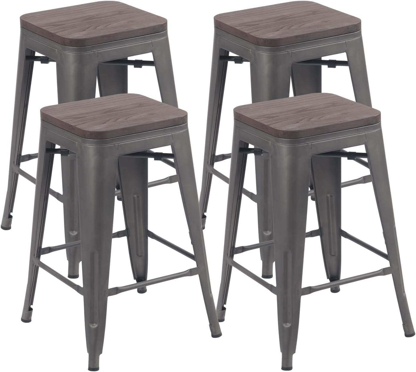 Our Honest Take on YOUNIKE's rusty Grey Stackable Metal Bar Stools