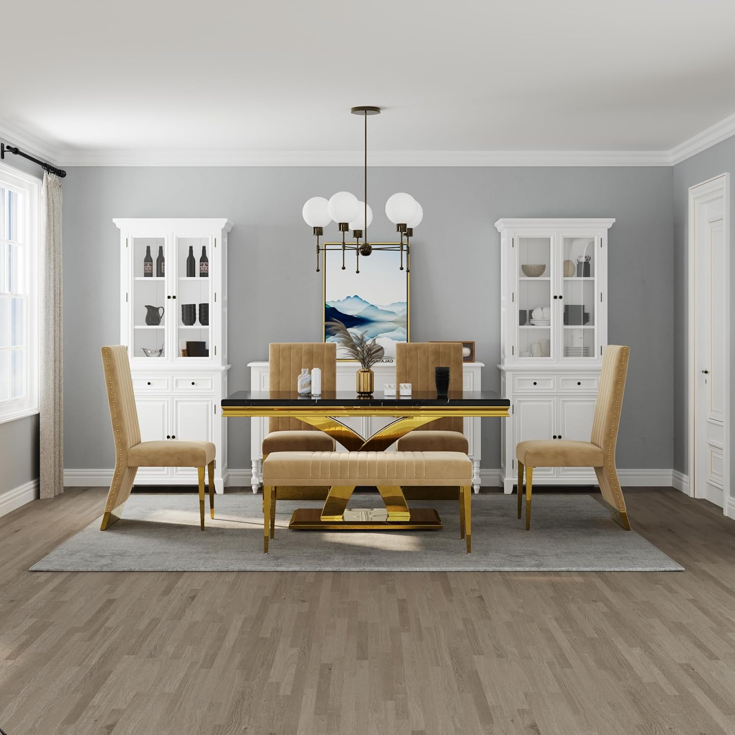 Our Take‍ on AUZ's Glam Gold ⁤Dining‌ Set: Style ⁤Meets Sturdy Comfort