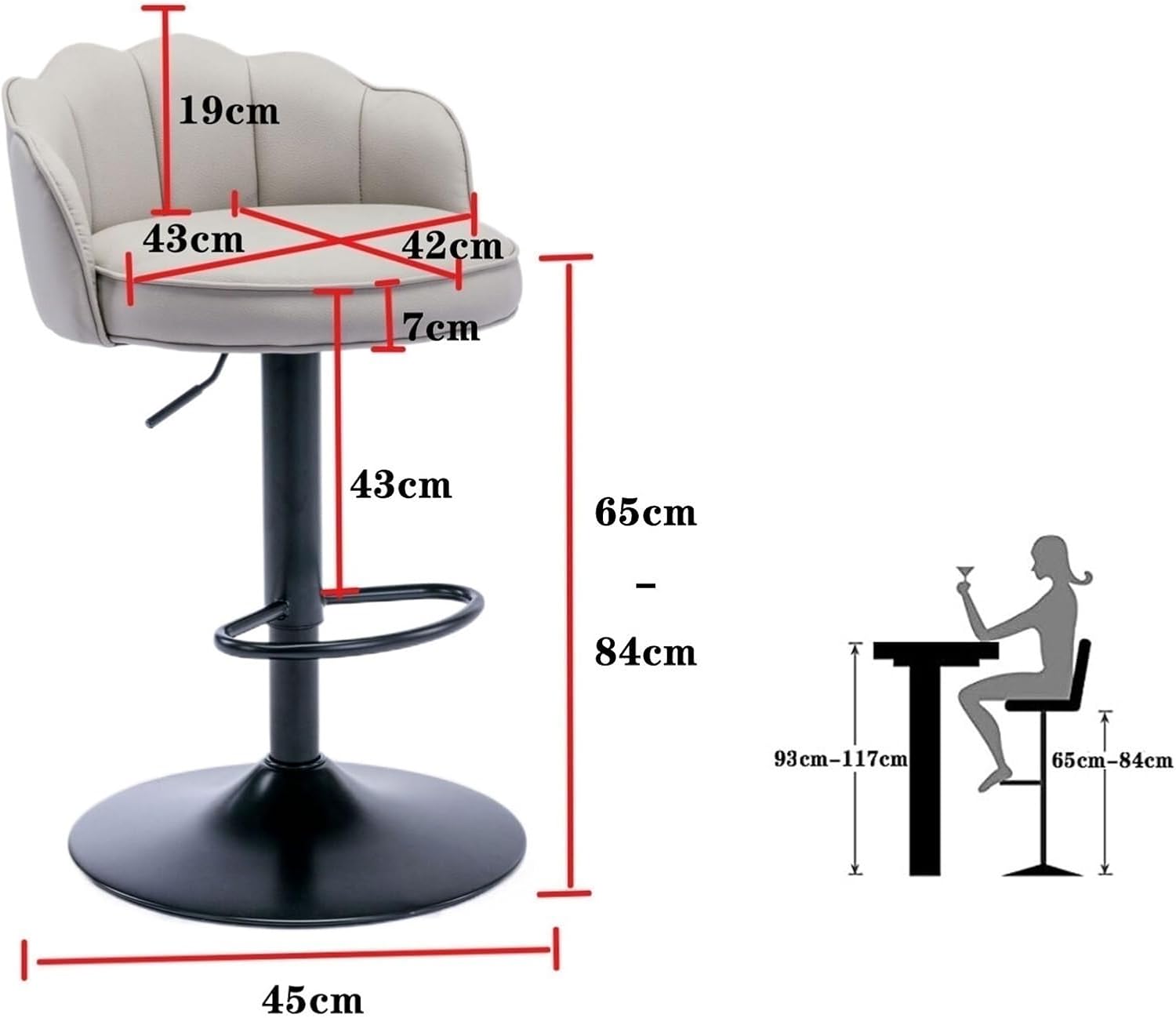 Our Review: Stylish & Adjustable Blue swivel Bar Stools Set