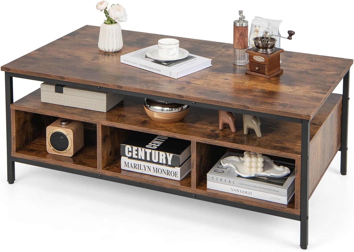 How ⁢We Found COSTWAY's Industrial Coffee ⁤Table Perfectly Practical