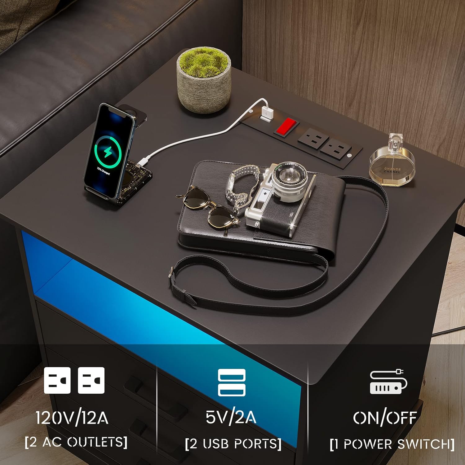 Why ​We Love the Hasuit Nightstand: Stylish, Spacious‍ & Smart